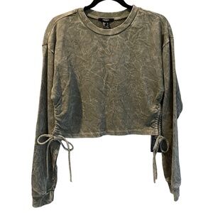 Forever 21 | Cropped Pullover Sweater | Side Tie Detail | NWT